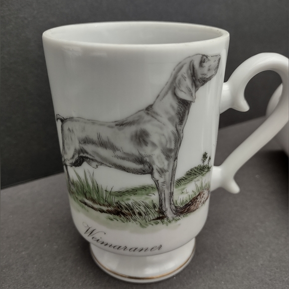 Dog-Themed White Porcelain Mugs Set - Picture 5 of 12